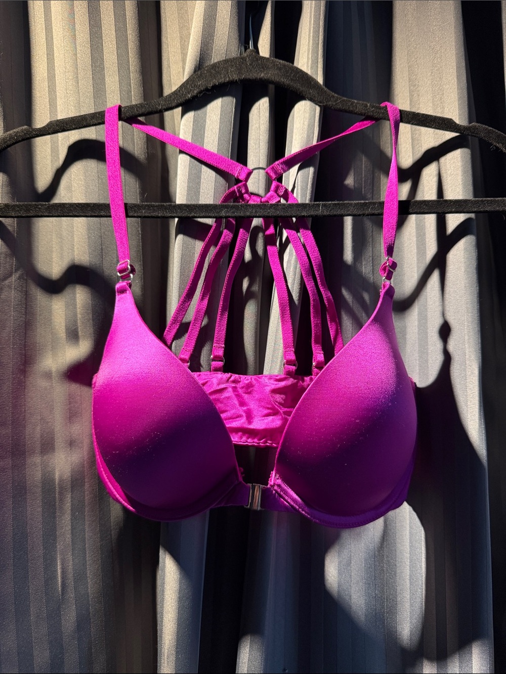Victoria's Secret Strappy Back Push-Up Bra - Fuchsia